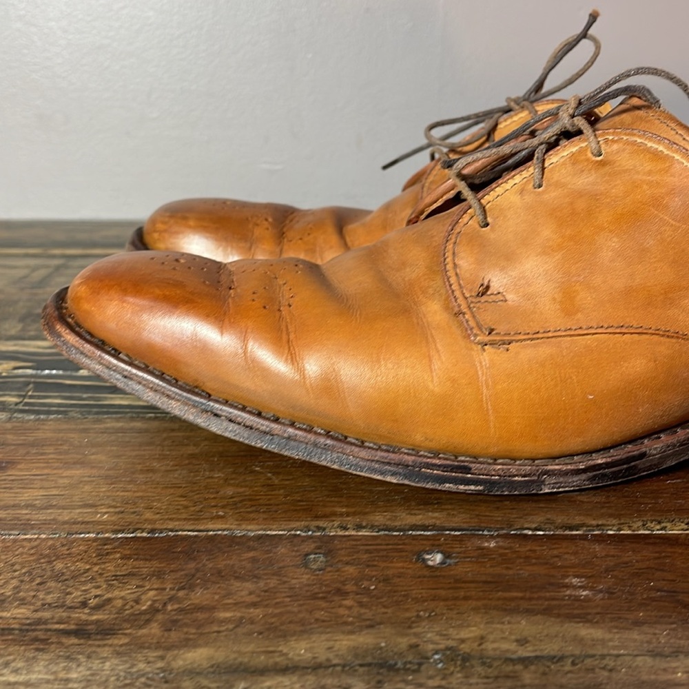 Allen Edmonds Mens Brogue Oxford 10.5 D quality made in USA  - leather quality - Picture 16 of 17